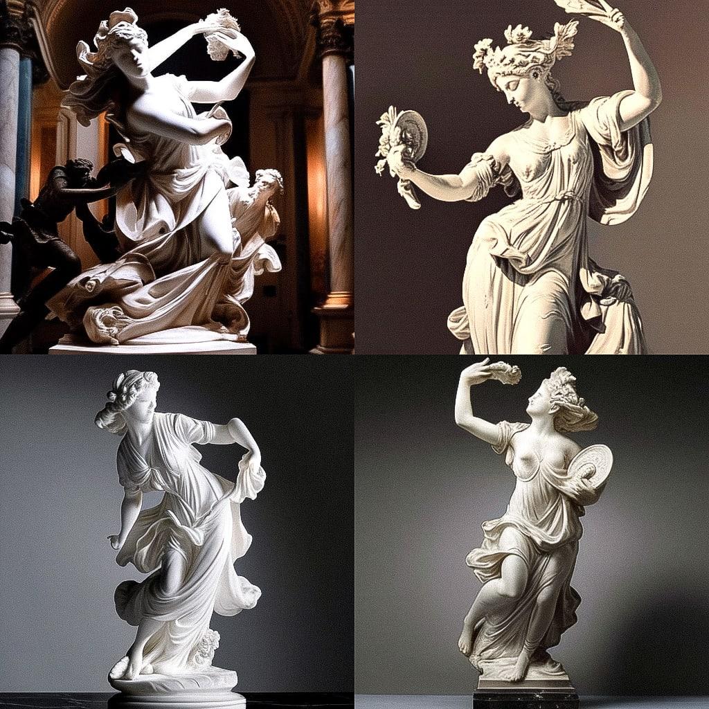 James Pradier style, Midjourney Niji 4, render 1 of 4