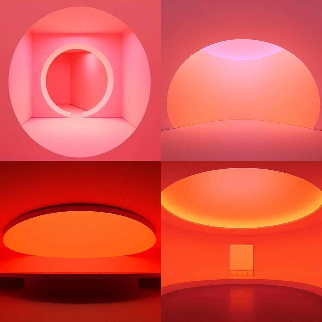 James Turrell style, Midjourney Niji 5, render 1 of 4