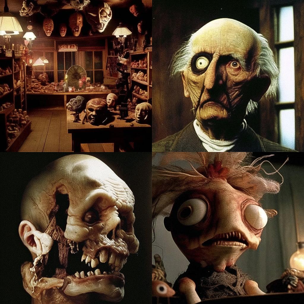 Jan Svankmajer style, Midjourney Niji 4, render 1 of 4