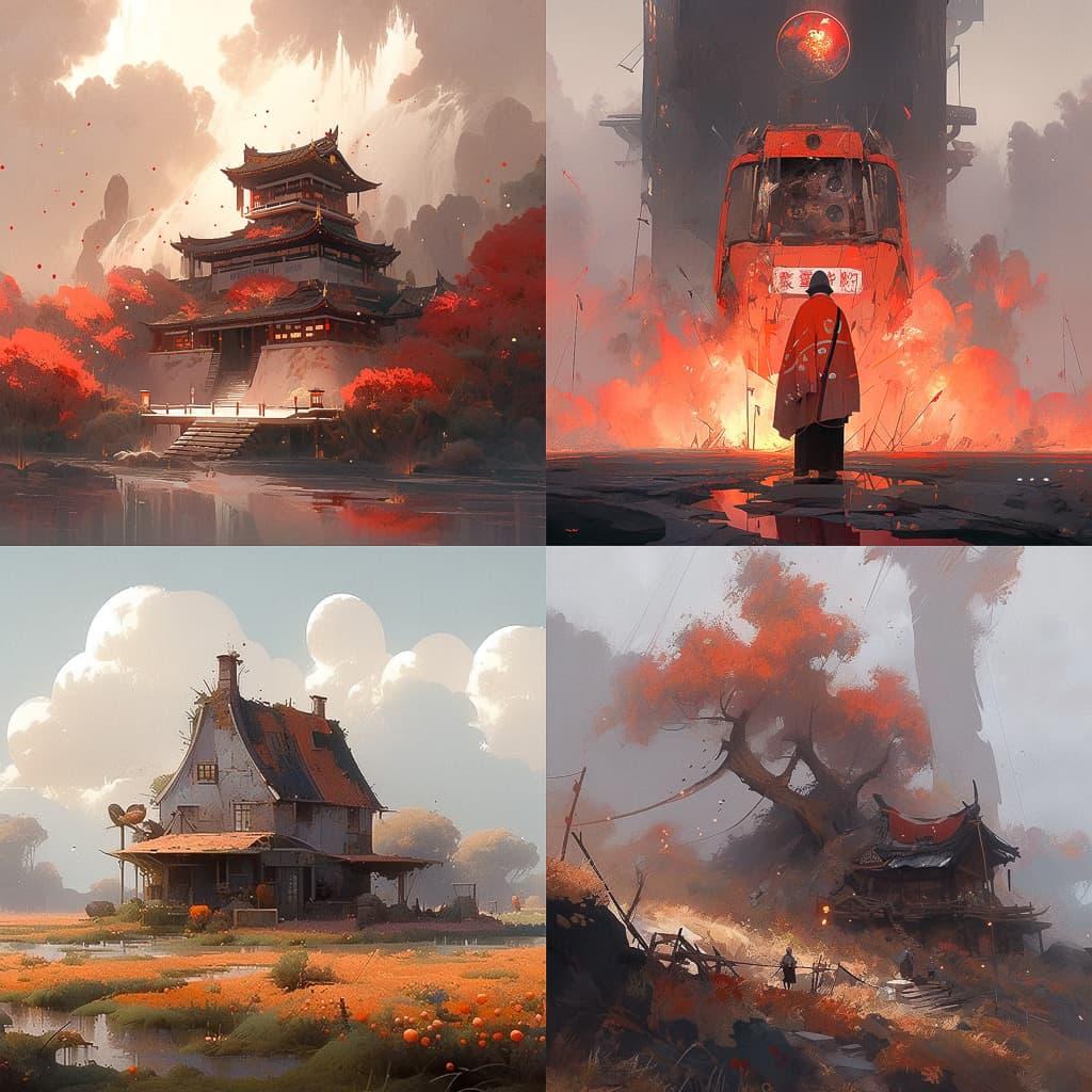 Jan Urschel style, Midjourney Niji 5, render 1 of 4
