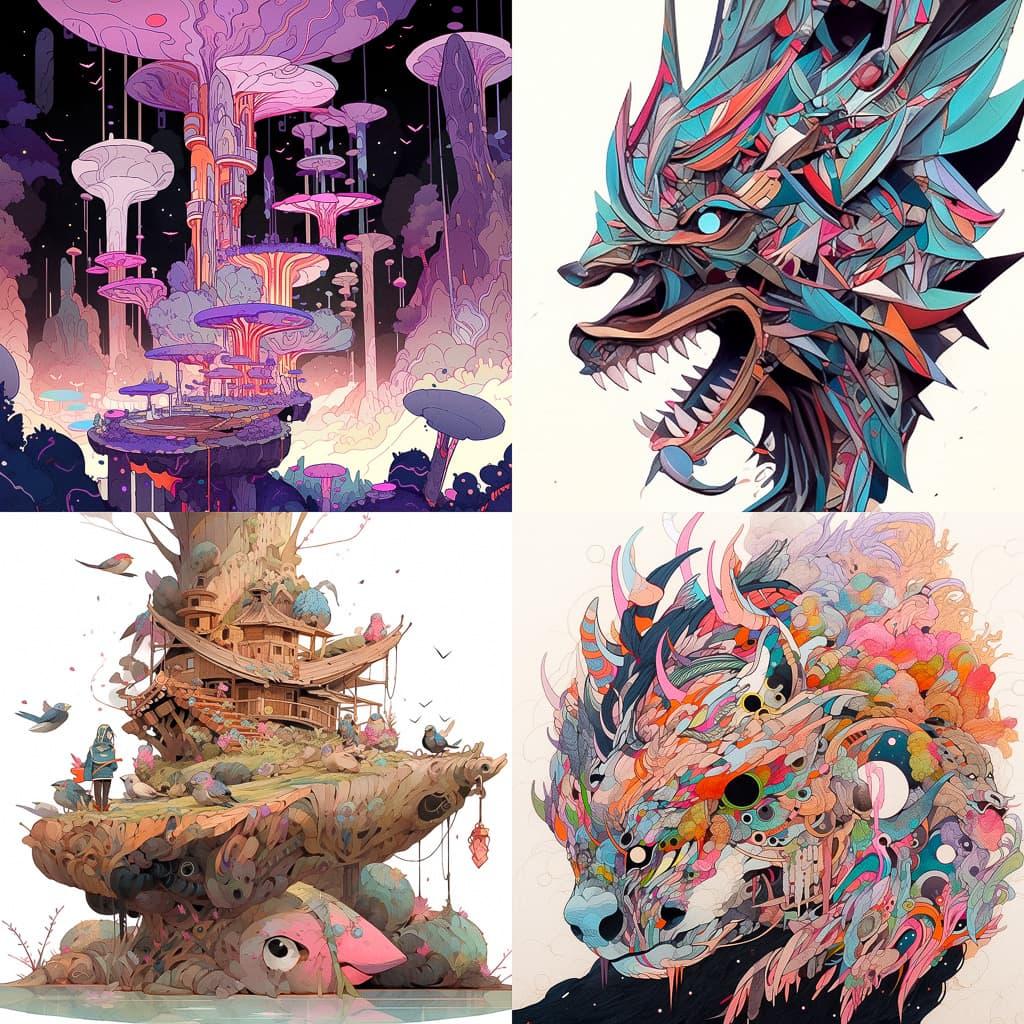 Jason Middlebrook style, Midjourney Niji 5, render 1 of 4