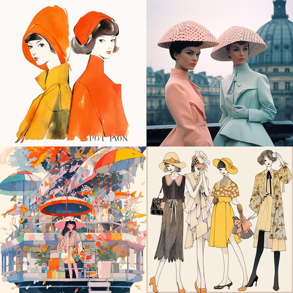 Jean Patou style, Midjourney Niji 5, render 1 of 4