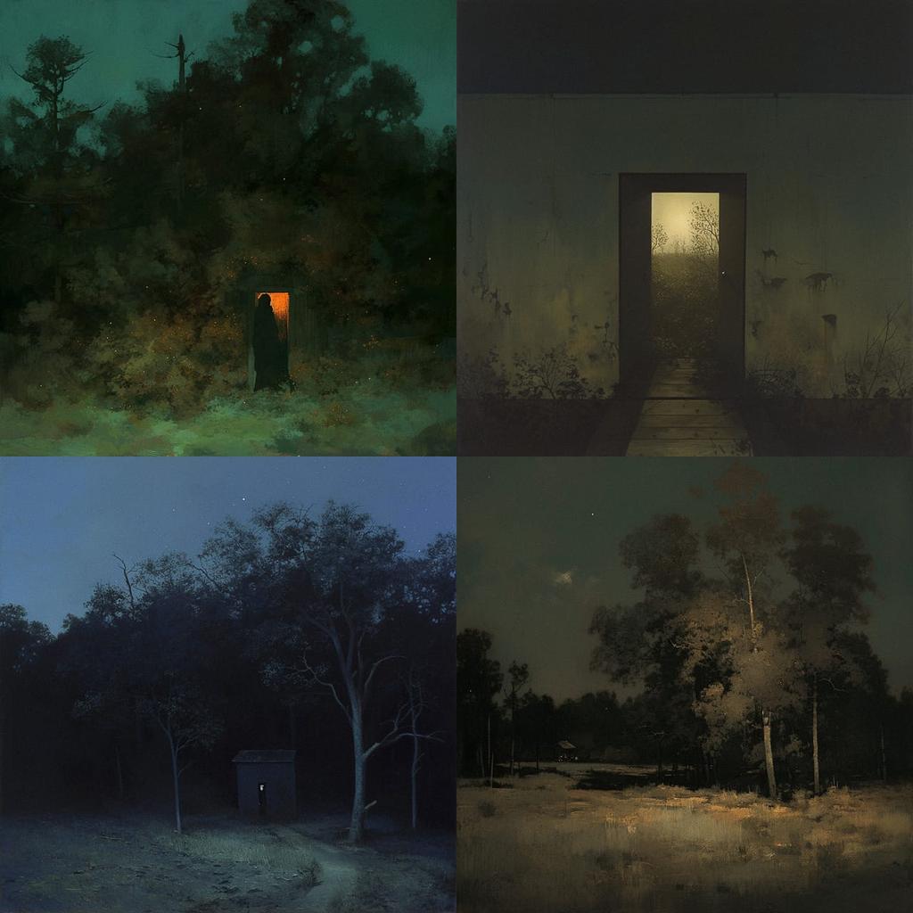 Jeanine Michna-Bales style, Midjourney Niji 6, render 1 of 4