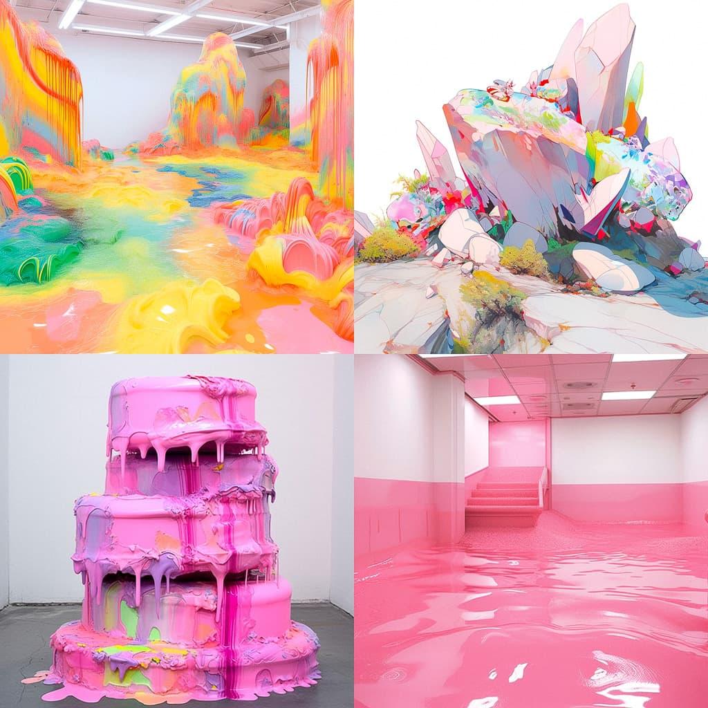 Jennifer Rubell style, Midjourney Niji 5, render 1 of 4