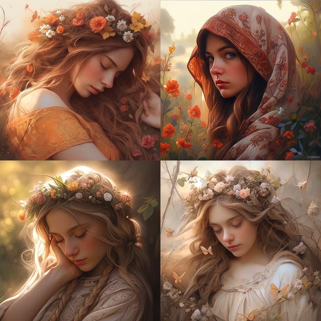 Jessica Drossin style, Midjourney Niji 5, render 1 of 4
