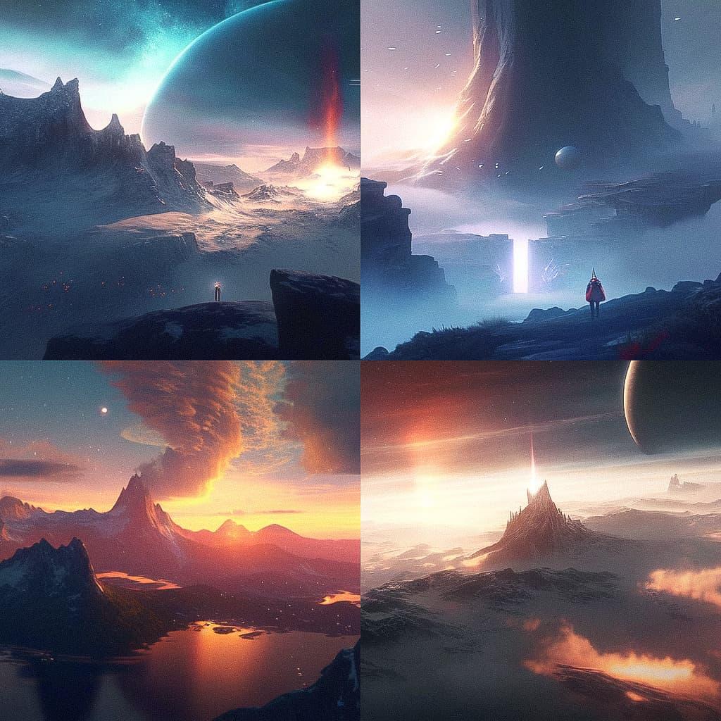 Jessica Rossier style, Midjourney Niji 4, render 1 of 4