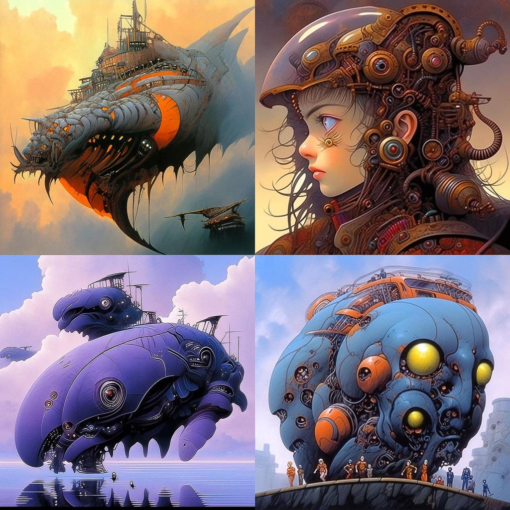 Jim Burns style, Midjourney Niji 5, render 1 of 4
