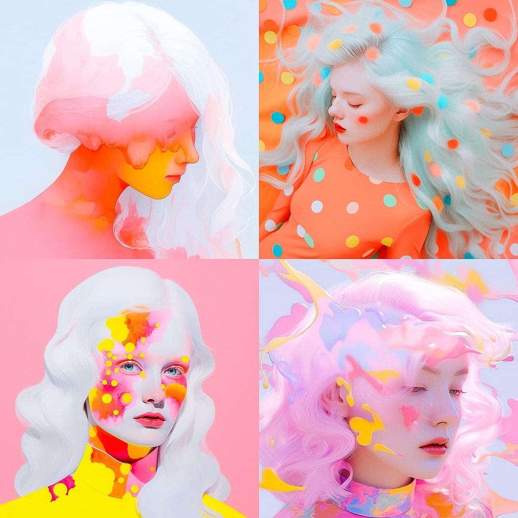 Jimmy Marble style, Midjourney Niji 5, render 1 of 4