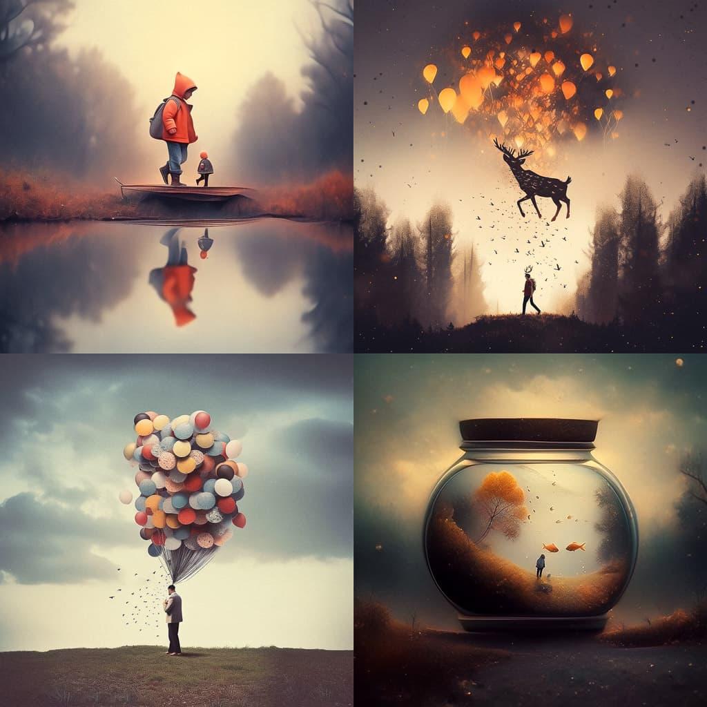 Joel Robison style, Midjourney Niji 5, render 1 of 4
