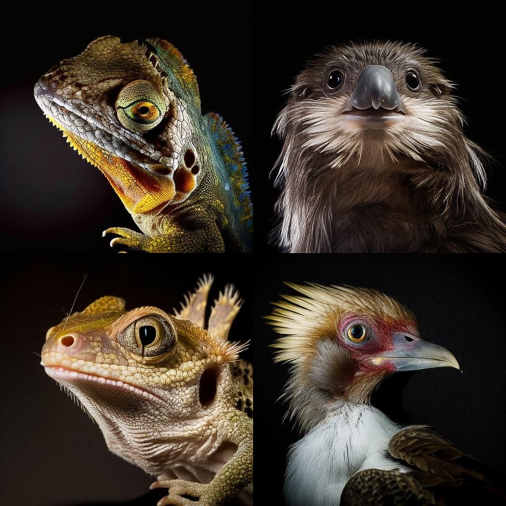 Joel Sartore style, Midjourney Niji 5, render 1 of 4