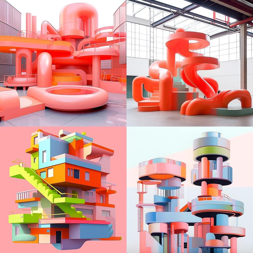 Joep van Lieshout style, Midjourney Niji 5, render 1 of 4