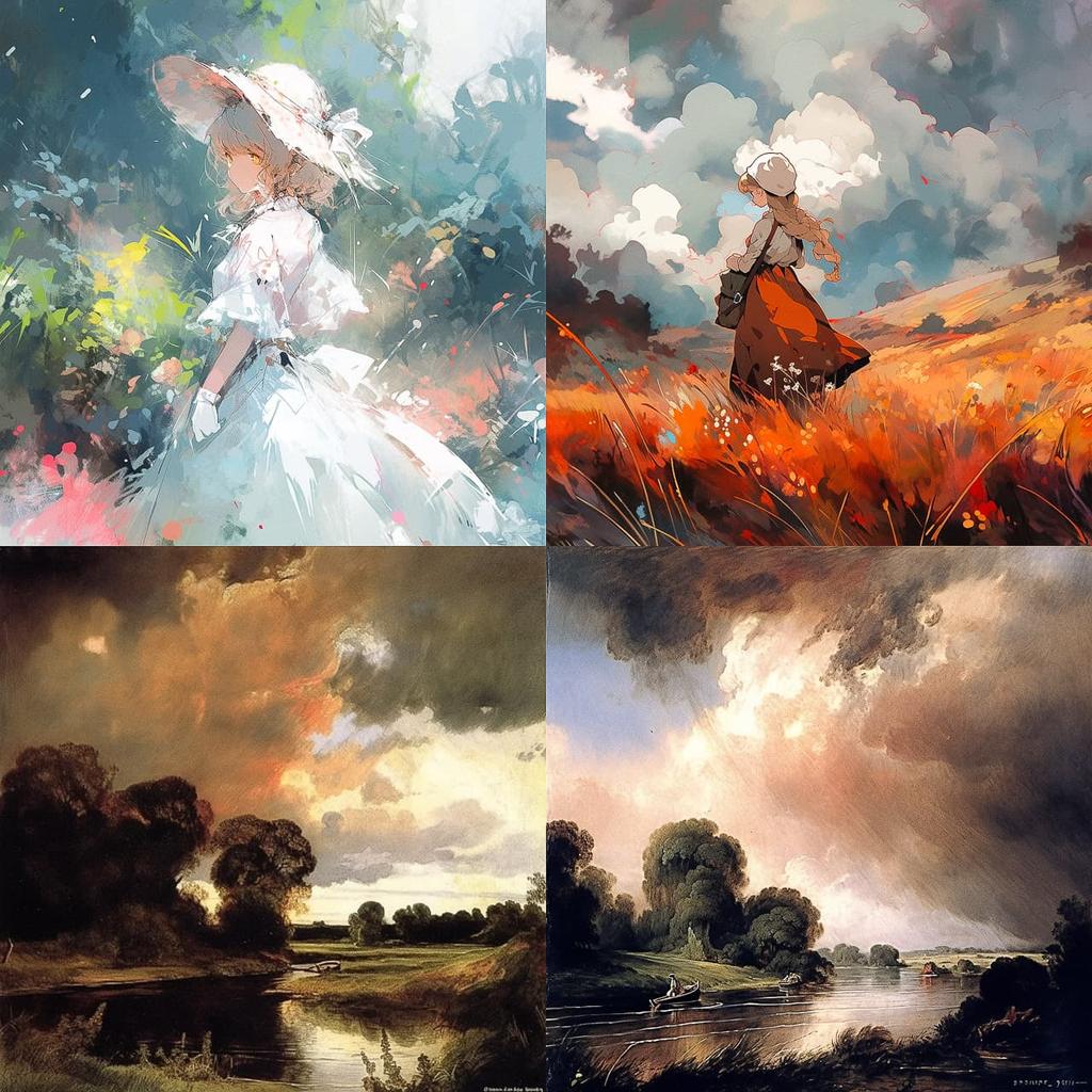 John Constable style, Midjourney Niji 5, render 1 of 4