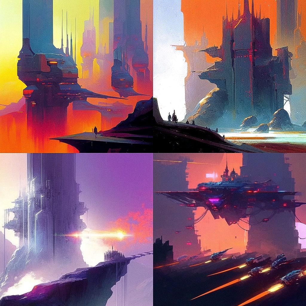 John Harris style, Midjourney Niji 4, render 1 of 4