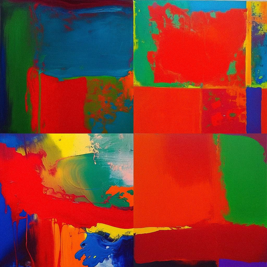 John Hoyland style, Midjourney Niji 4, render 1 of 4