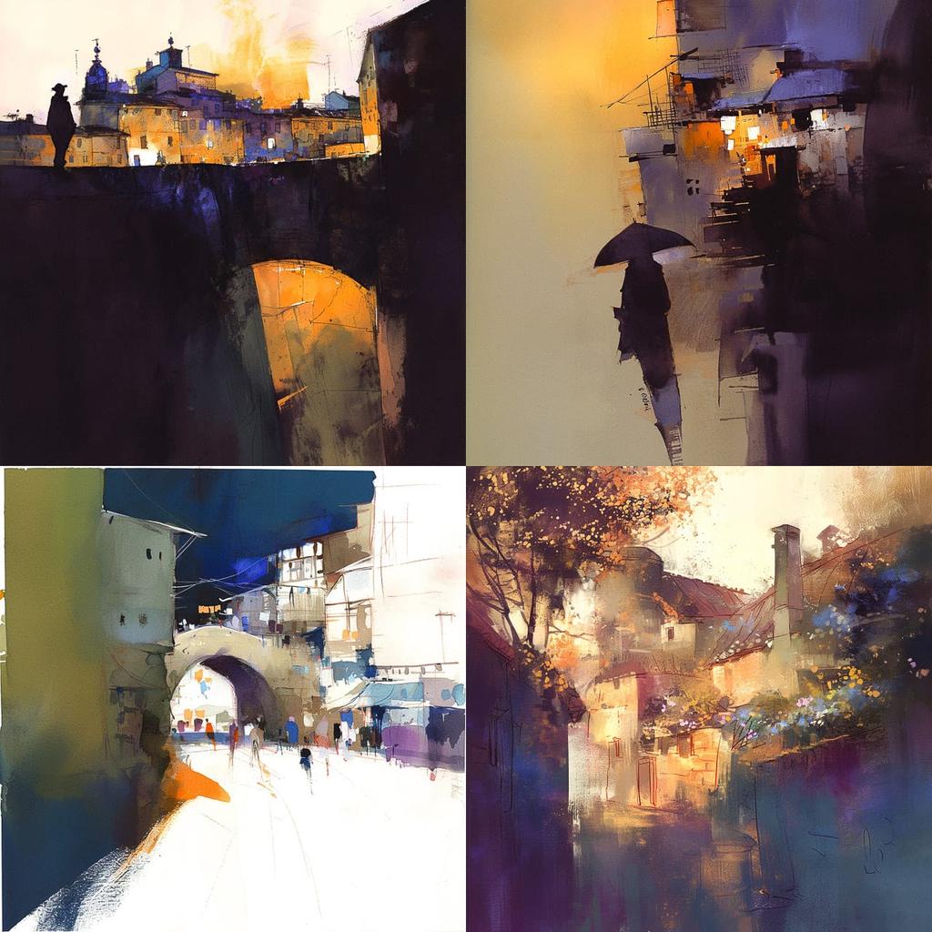 John Lovett style, Midjourney Niji 6, render 1 of 4