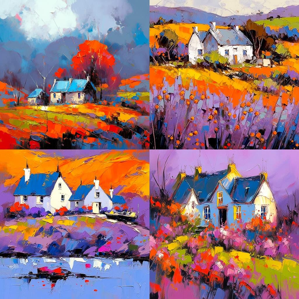 John Lowrie Morrison style, Midjourney Niji 5, render 1 of 4