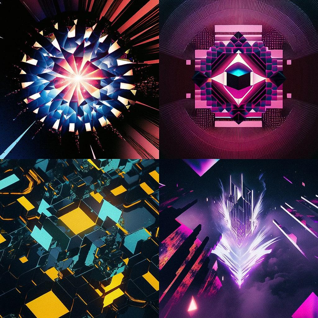 Jonathan Barnbrook style, Midjourney Niji 4, render 1 of 4