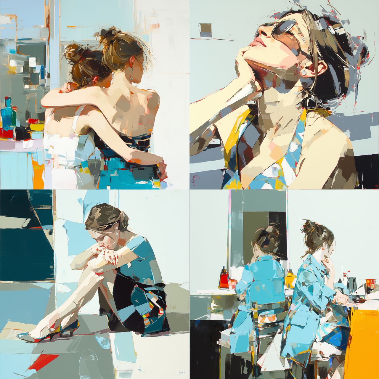 Josef Kote style, Midjourney Niji 6, render 1 of 4