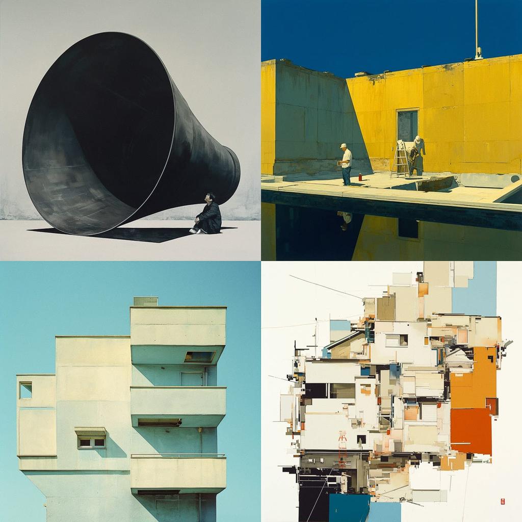 Klaus Frahm style, Midjourney Niji 6, render 1 of 4