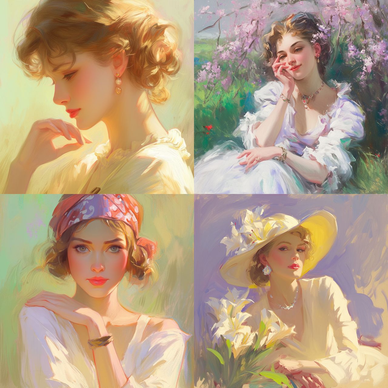Konstantin Razumov style, Midjourney Niji 6, render 1 of 4