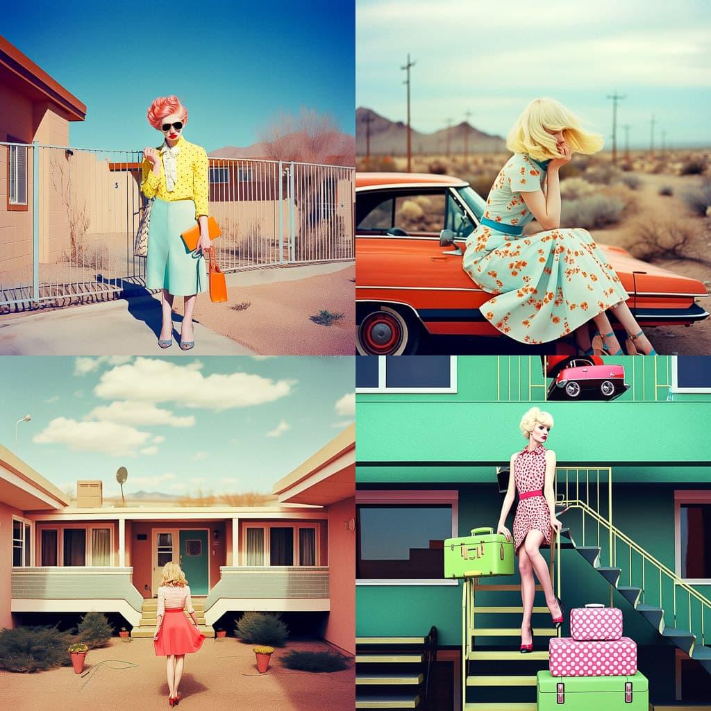 Kourtney Roy style, Midjourney Niji 5, render 1 of 4