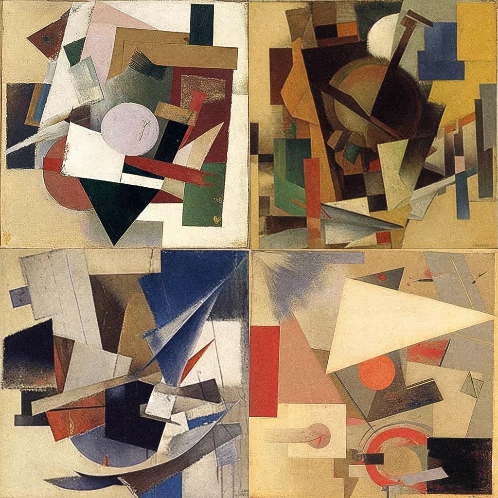 Kurt Schwitters style, Midjourney Niji 4, render 1 of 4