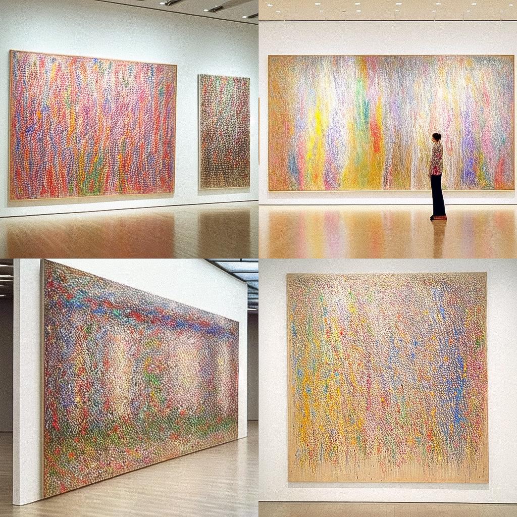 Larry Poons style, Midjourney Niji 4, render 1 of 4