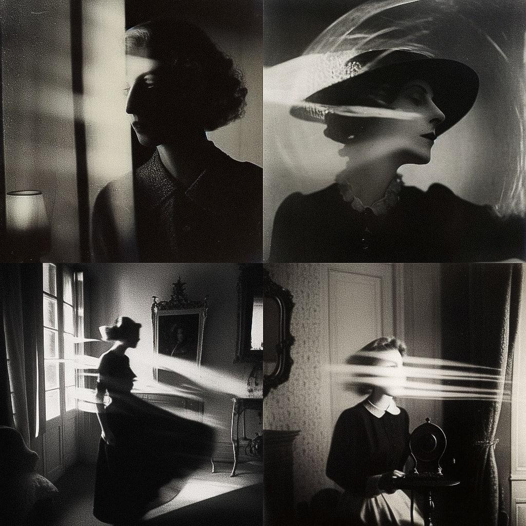 Laure Albin Guillot style, Midjourney Niji 4, render 1 of 4