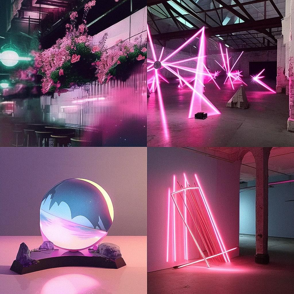 Laure Prouvost style, Midjourney Niji 4, render 1 of 4