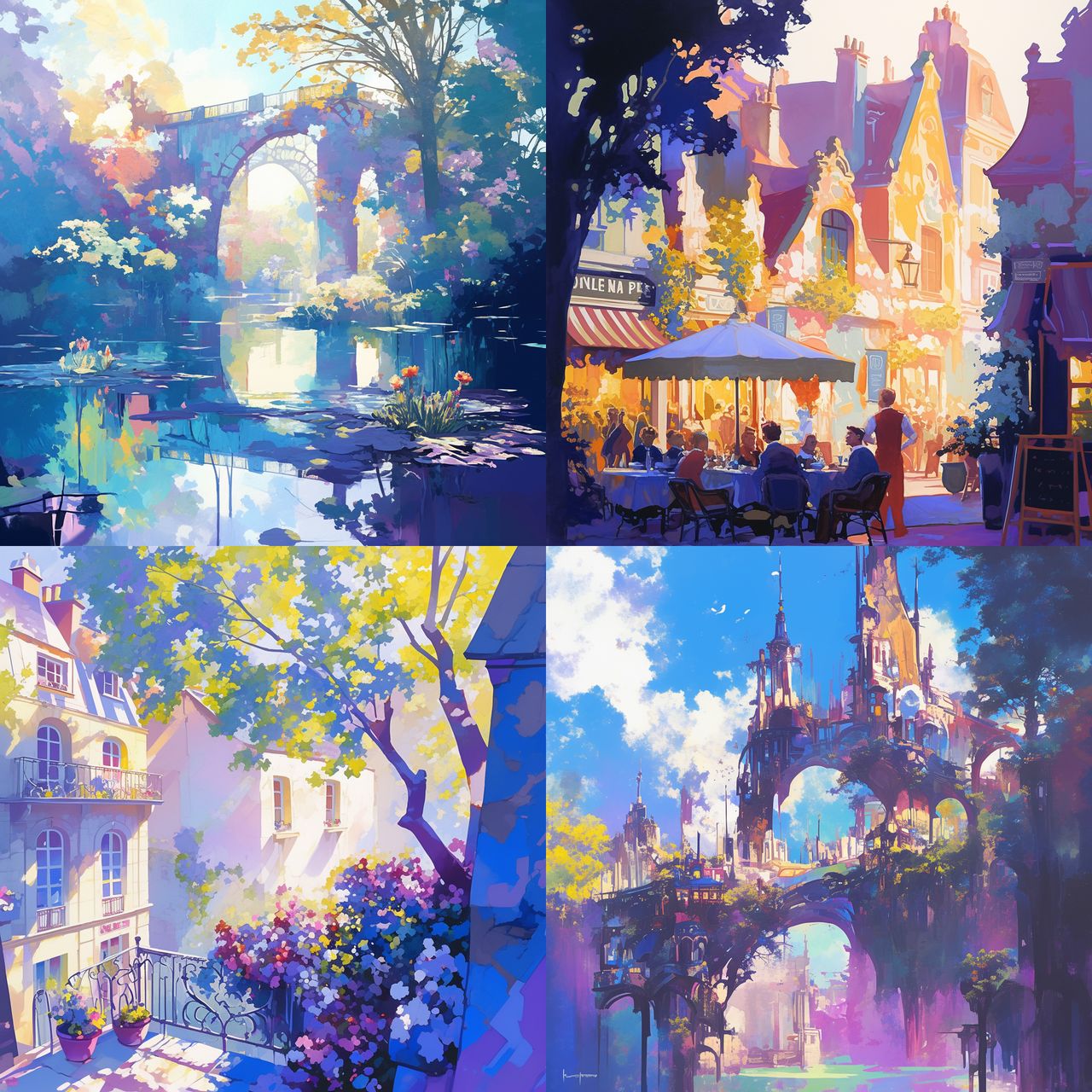 Laurent Parcelier style, Midjourney Niji 6, render 1 of 4