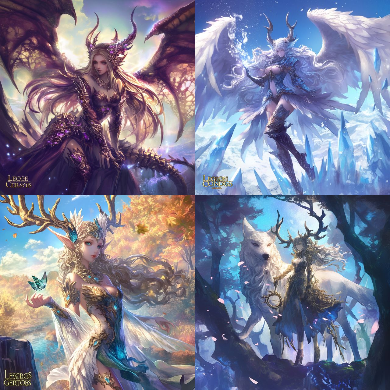 Legend of the Cryptids style, Midjourney Niji 6, render 1 of 4