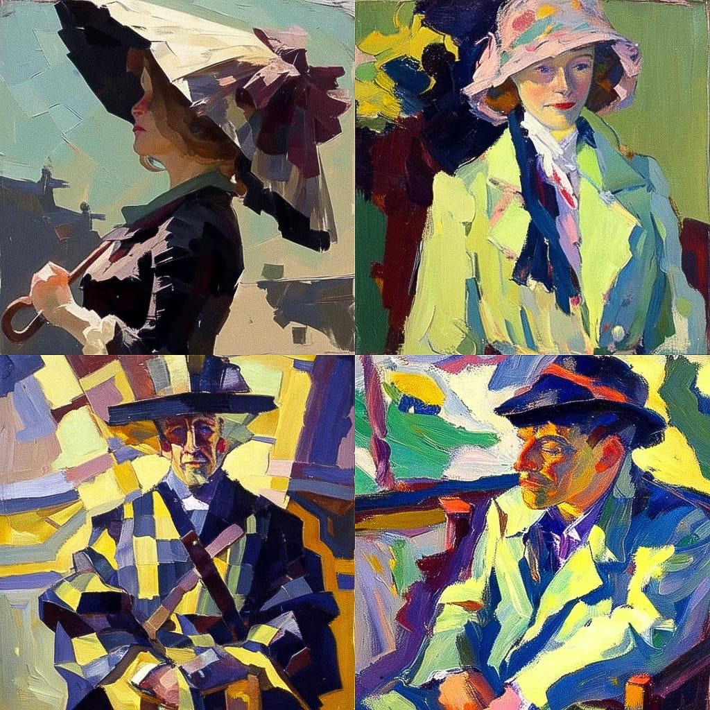 Leo Putz style, Midjourney Niji 4, render 1 of 4