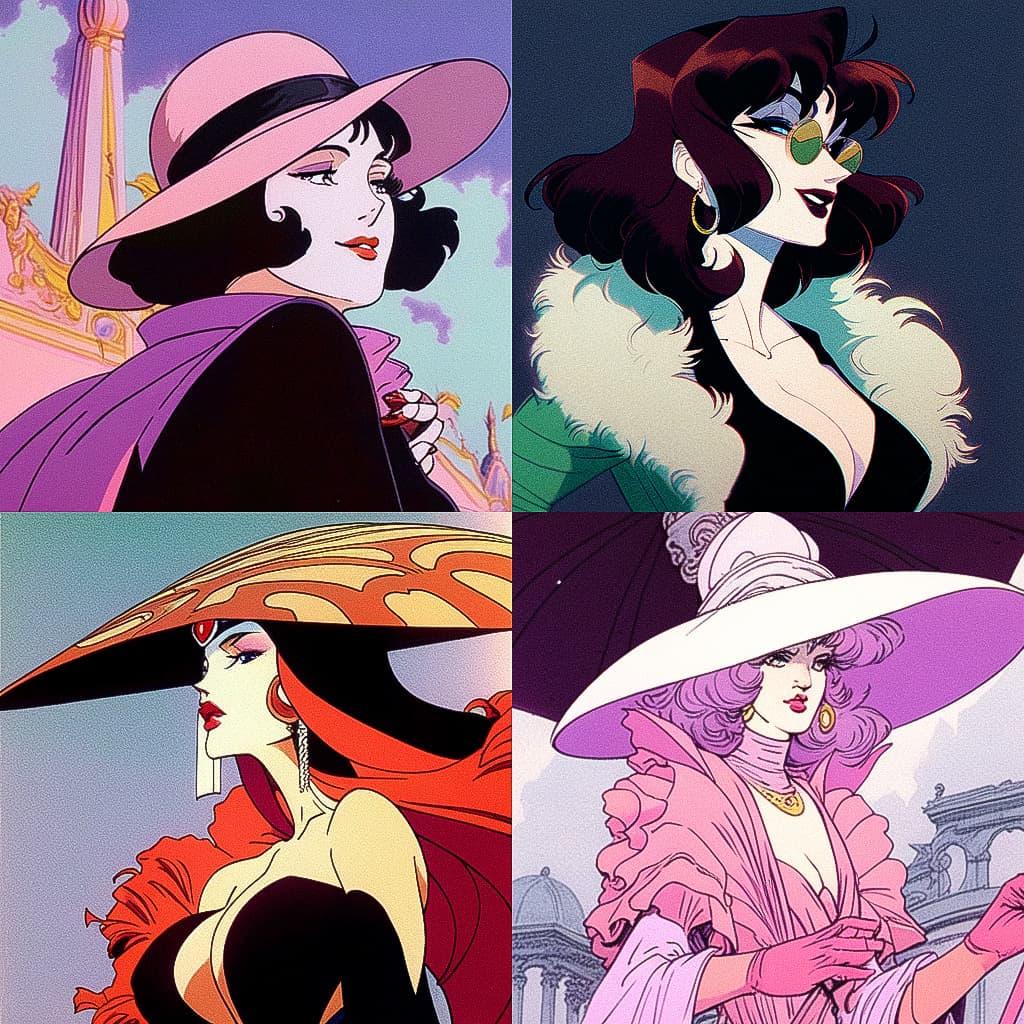 Leone Frollo style, Midjourney Niji 5, render 1 of 4