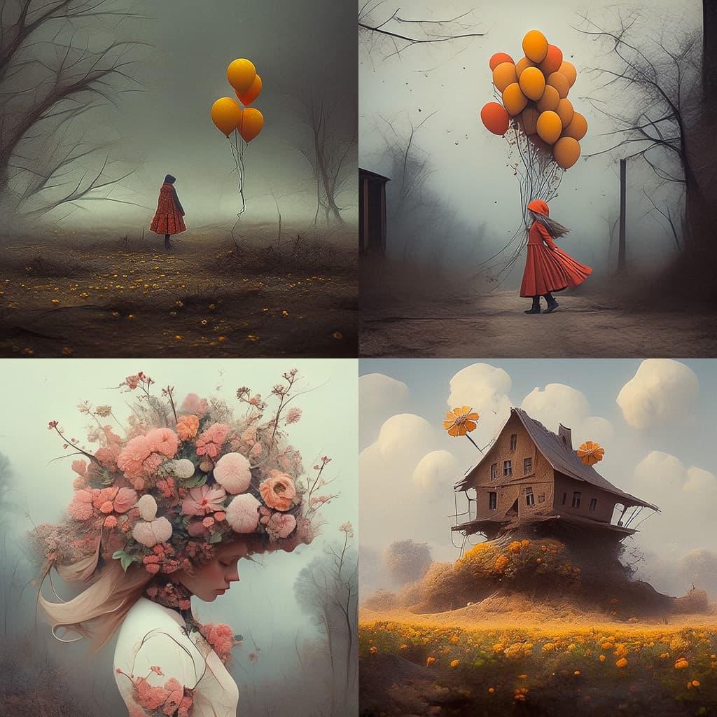 Leszek Bujnowski style, Midjourney Niji 5, render 1 of 4