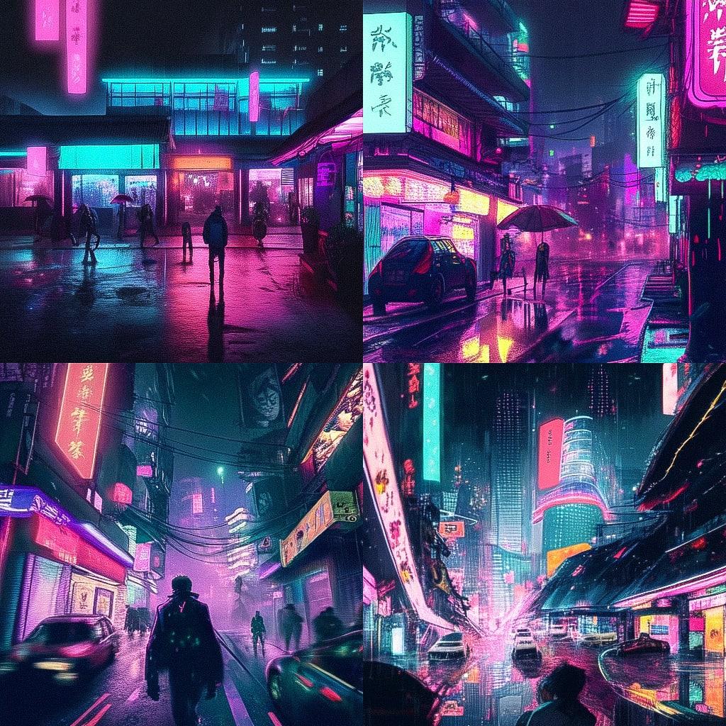 Liam Wong style, Midjourney Niji 4, render 1 of 4