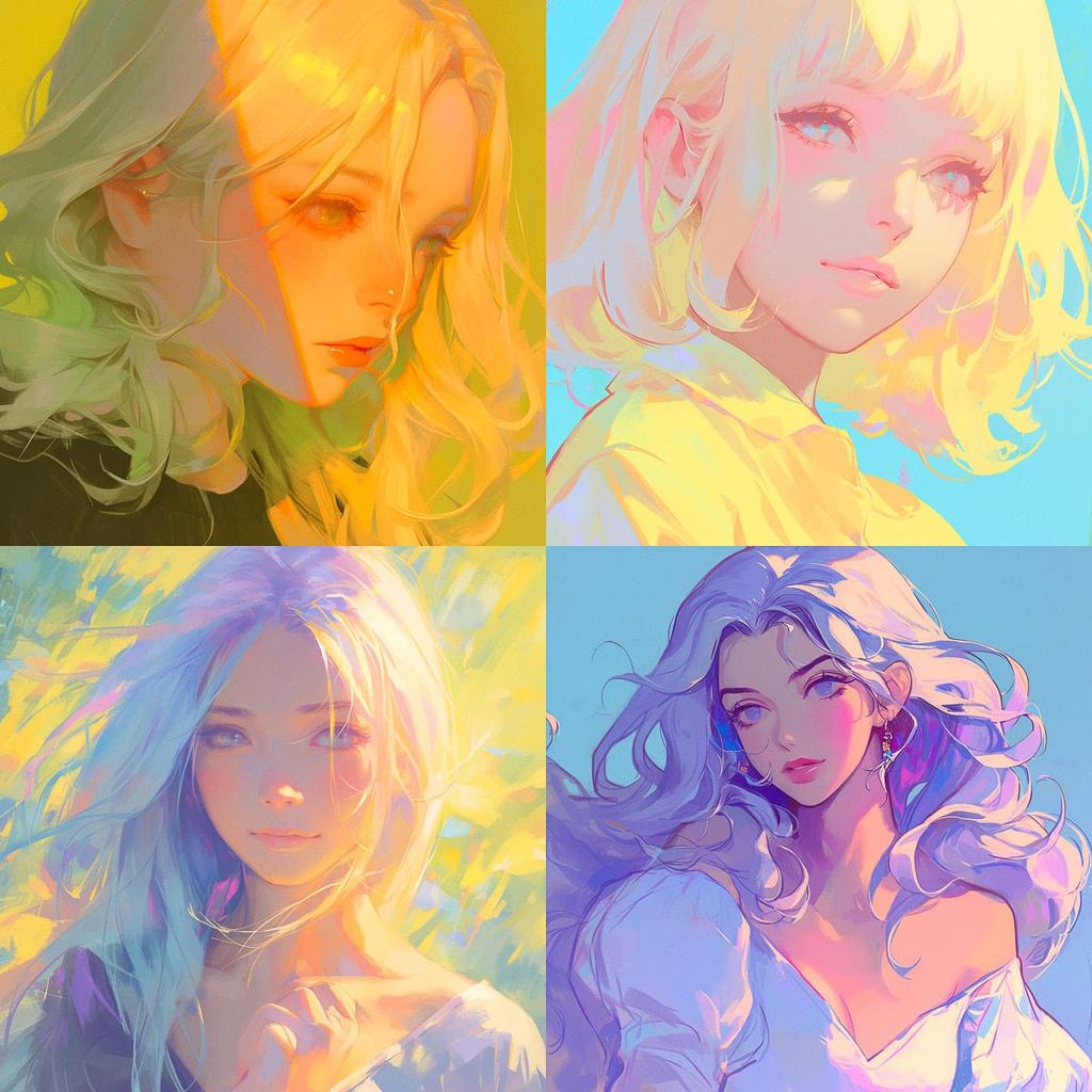 Light colors style, Midjourney Niji 6, render 1 of 4