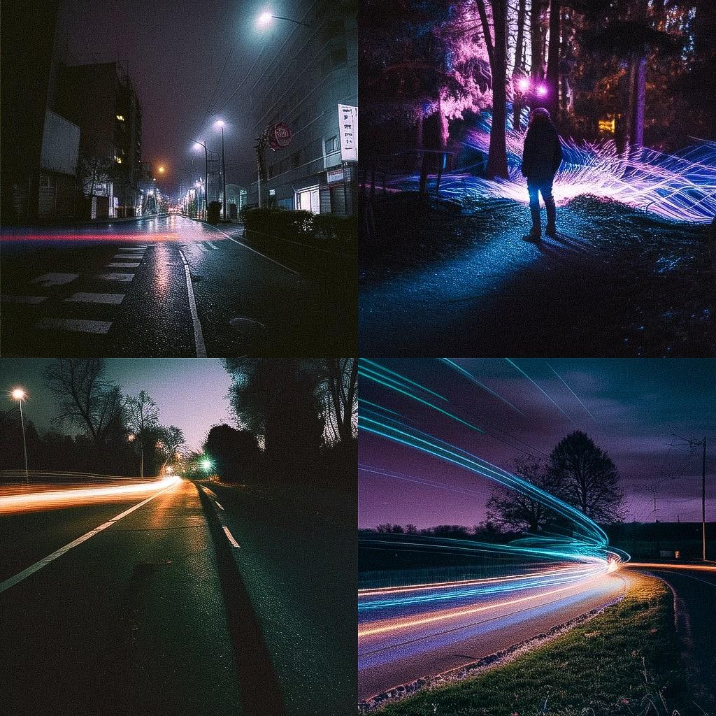 Light field photography style, Midjourney Niji 4, render 1 of 4