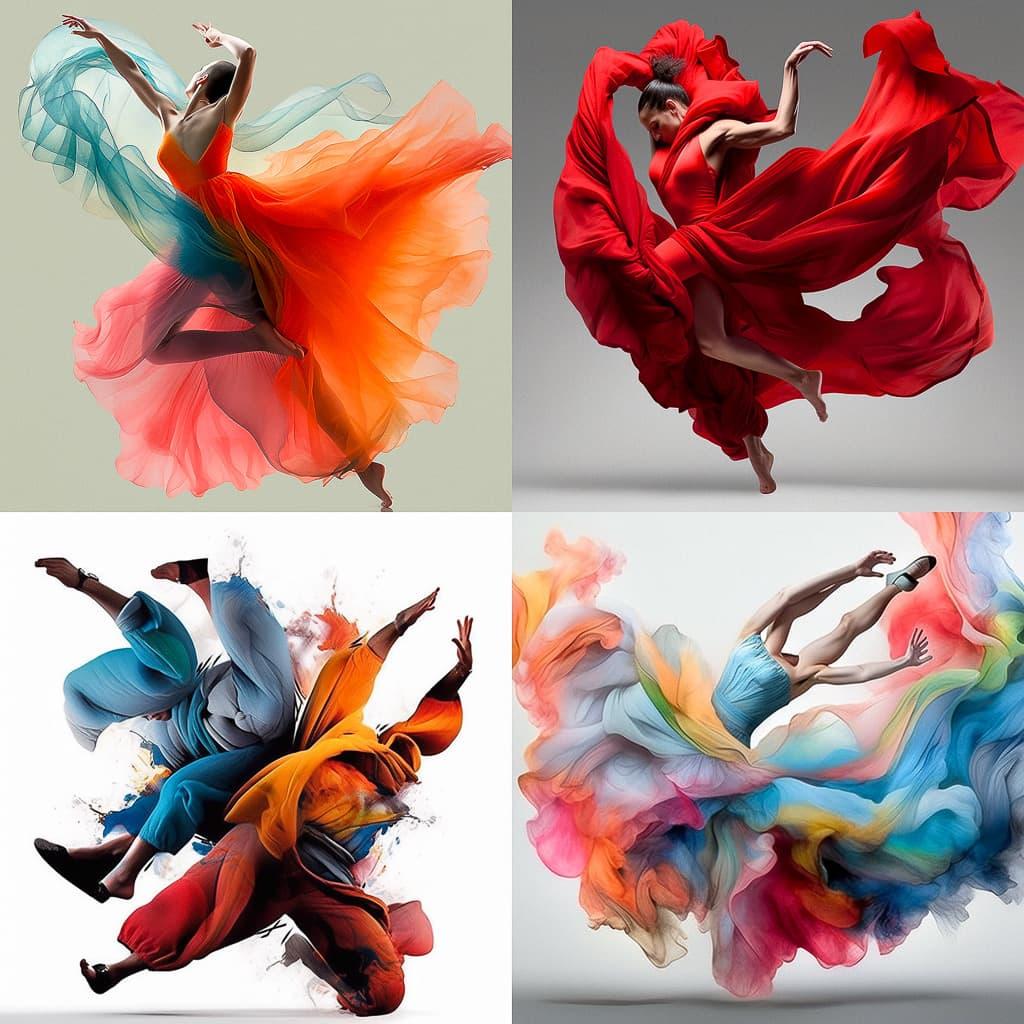 Lois Greenfield style, Midjourney Niji 5, render 1 of 4