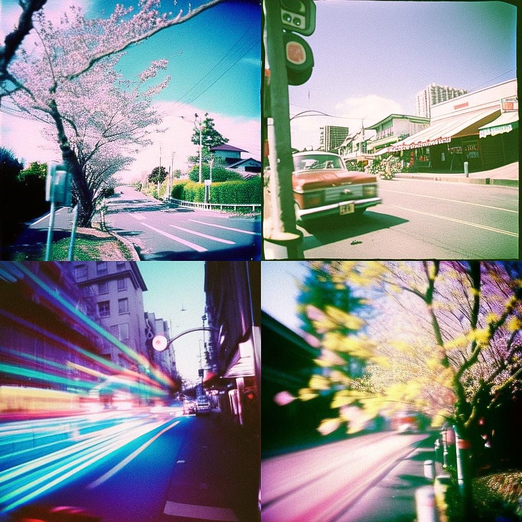 Lomography Color 100 style, Midjourney Niji 4, render 1 of 4