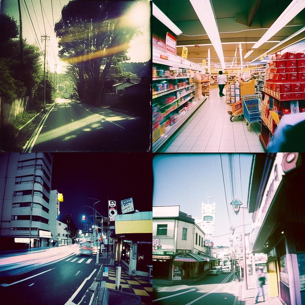 Lomography style, Midjourney Niji 4, render 1 of 4