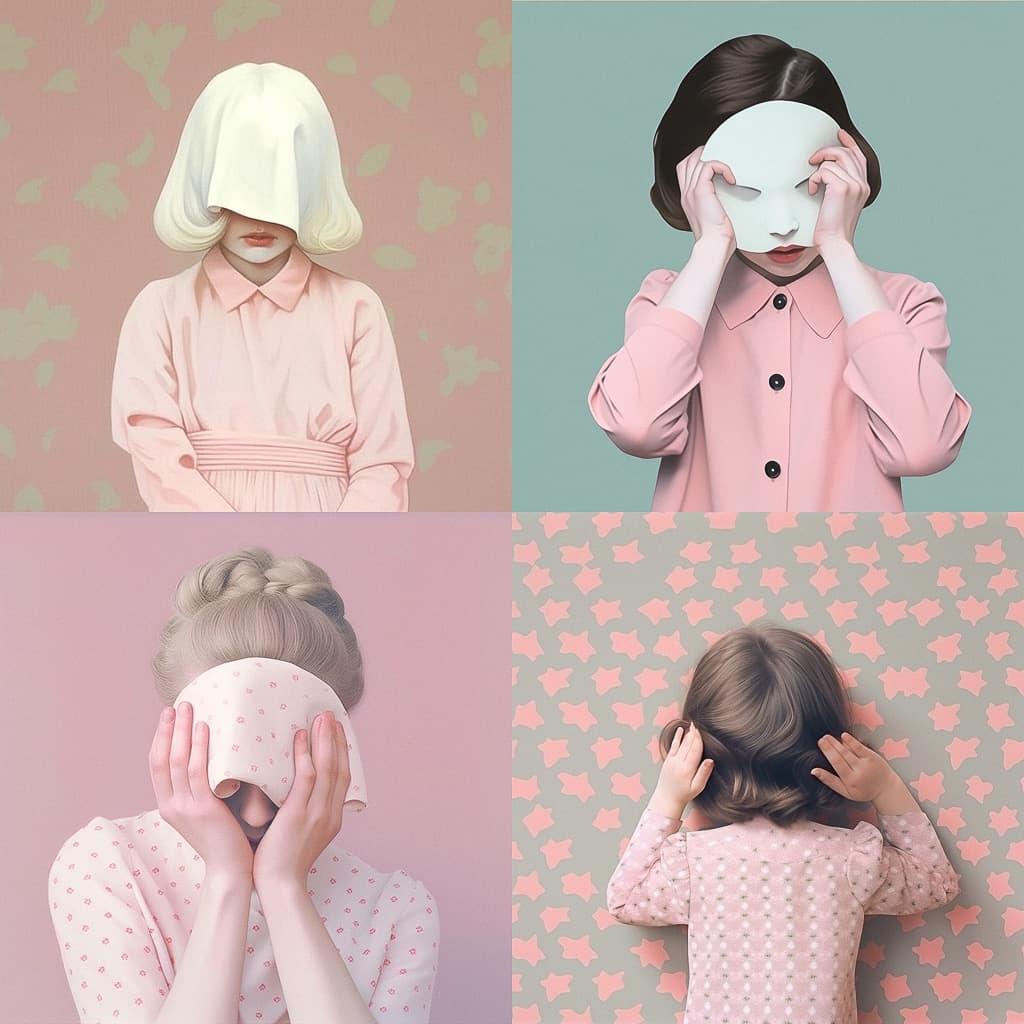Loretta Lux style, Midjourney Niji 5, render 1 of 4