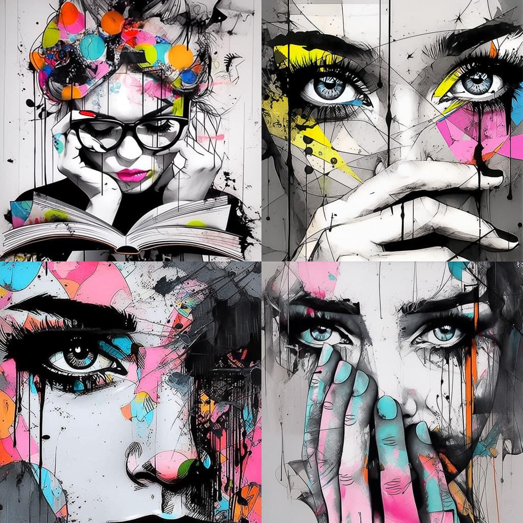 Loui Jover style, Midjourney Niji 5, render 1 of 4