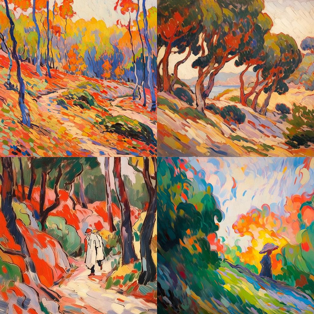 Louis Valtat style, Midjourney Niji 5, render 1 of 4