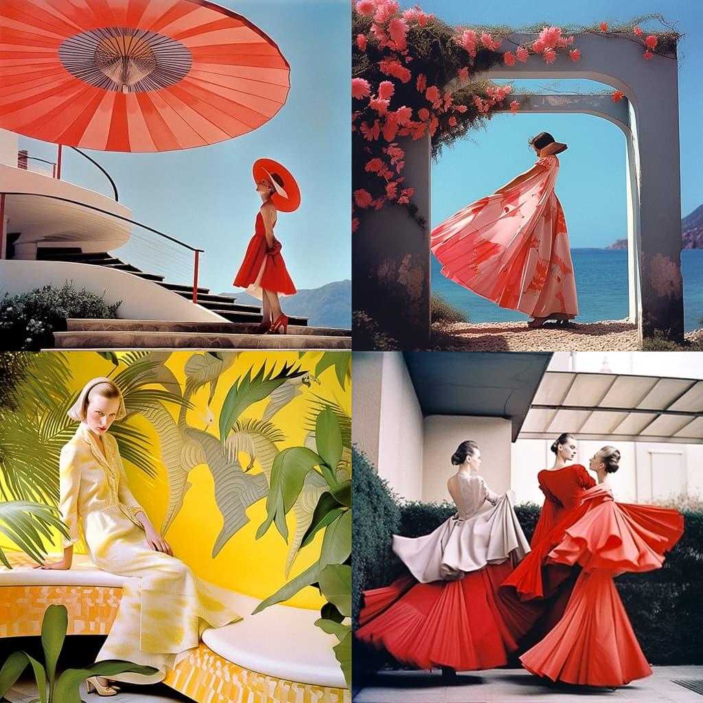 Louise Dahl-Wolfe style, Midjourney Niji 5, render 1 of 4