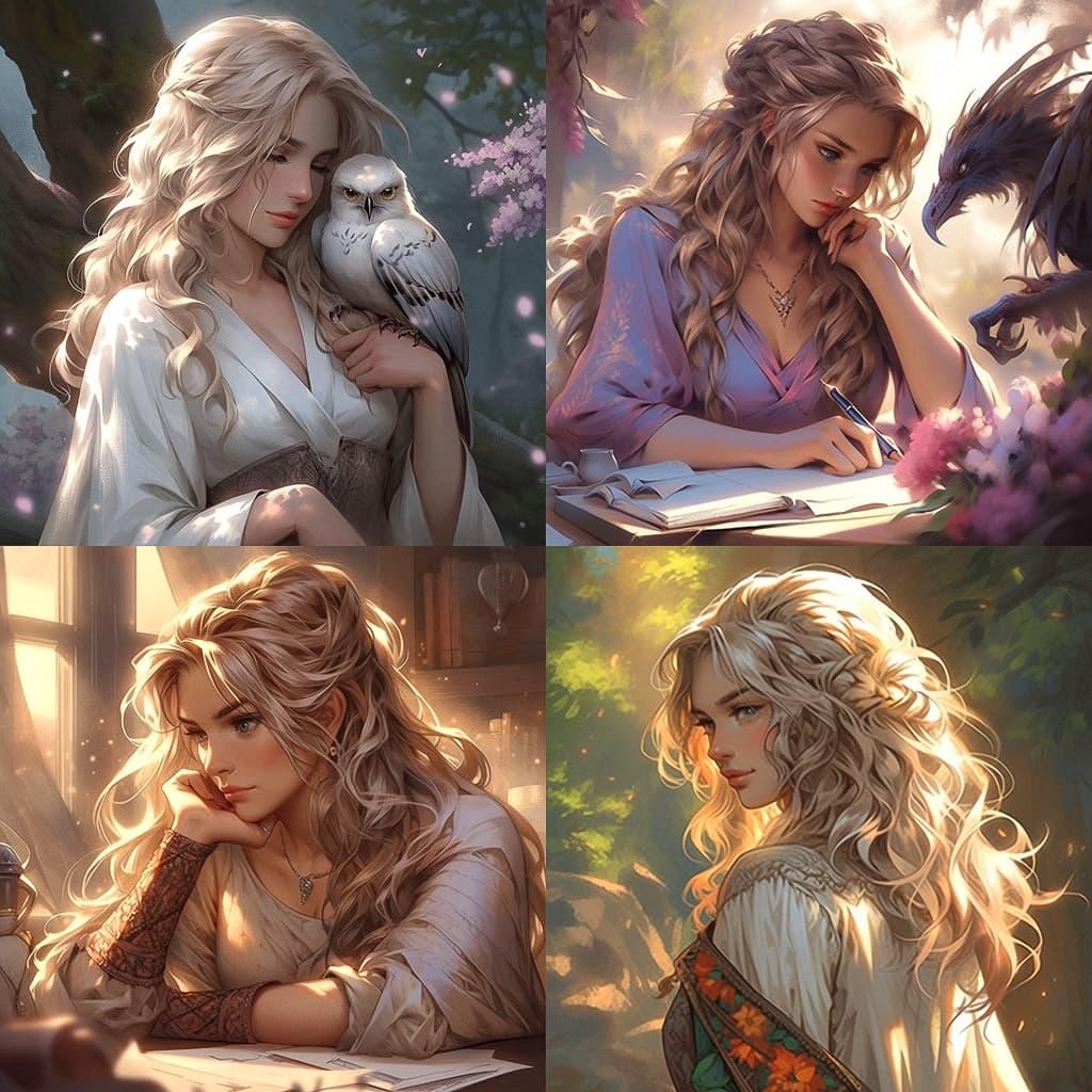 Magali Villeneuve style, Midjourney Niji 5, render 1 of 4