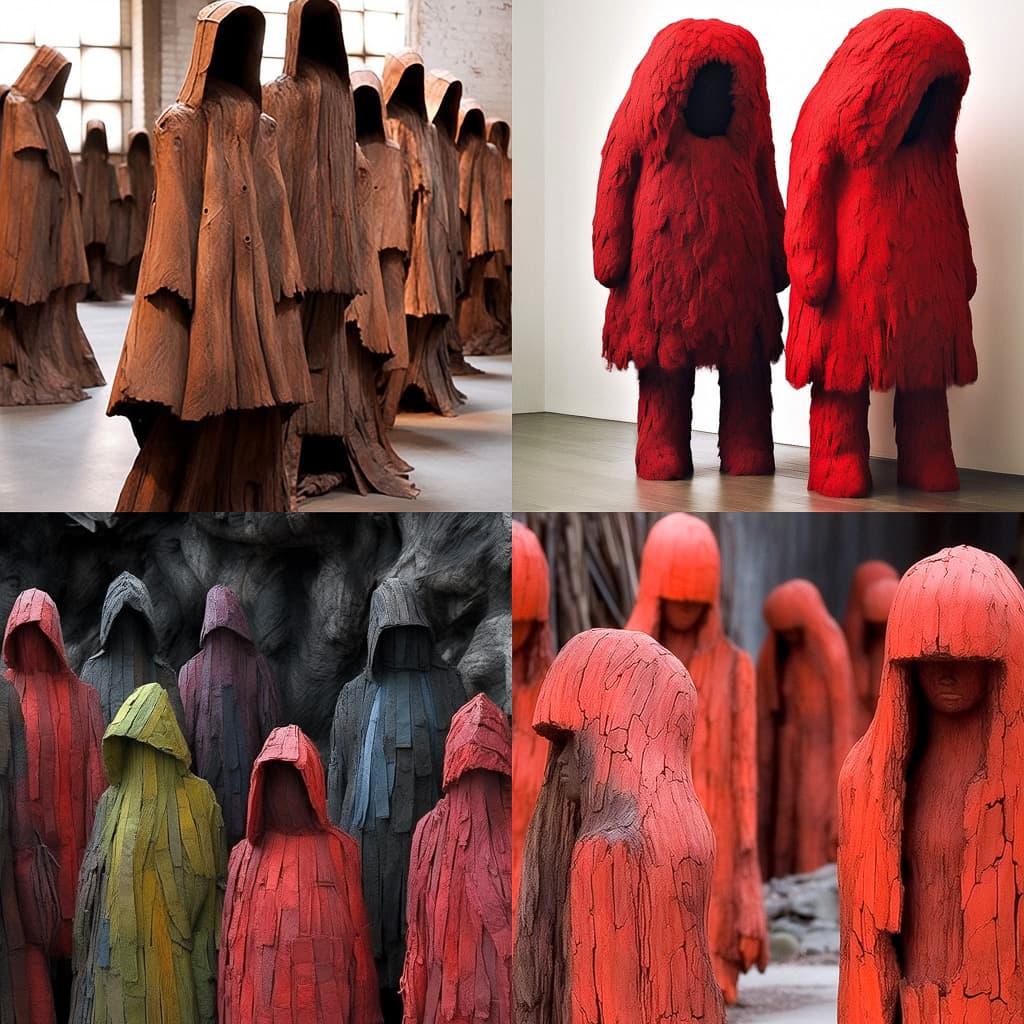 Magdalena Abakanowicz style, Midjourney Niji 5, render 1 of 4