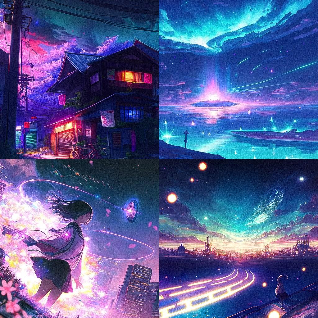 Magic realism style, Midjourney Niji 4, render 1 of 4