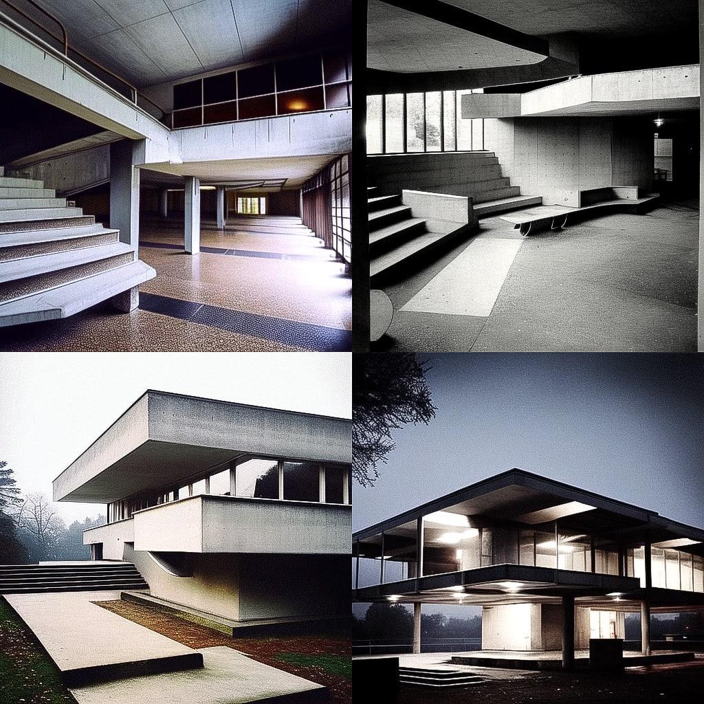 Marcel Breuer style, Midjourney Niji 4, render 1 of 4
