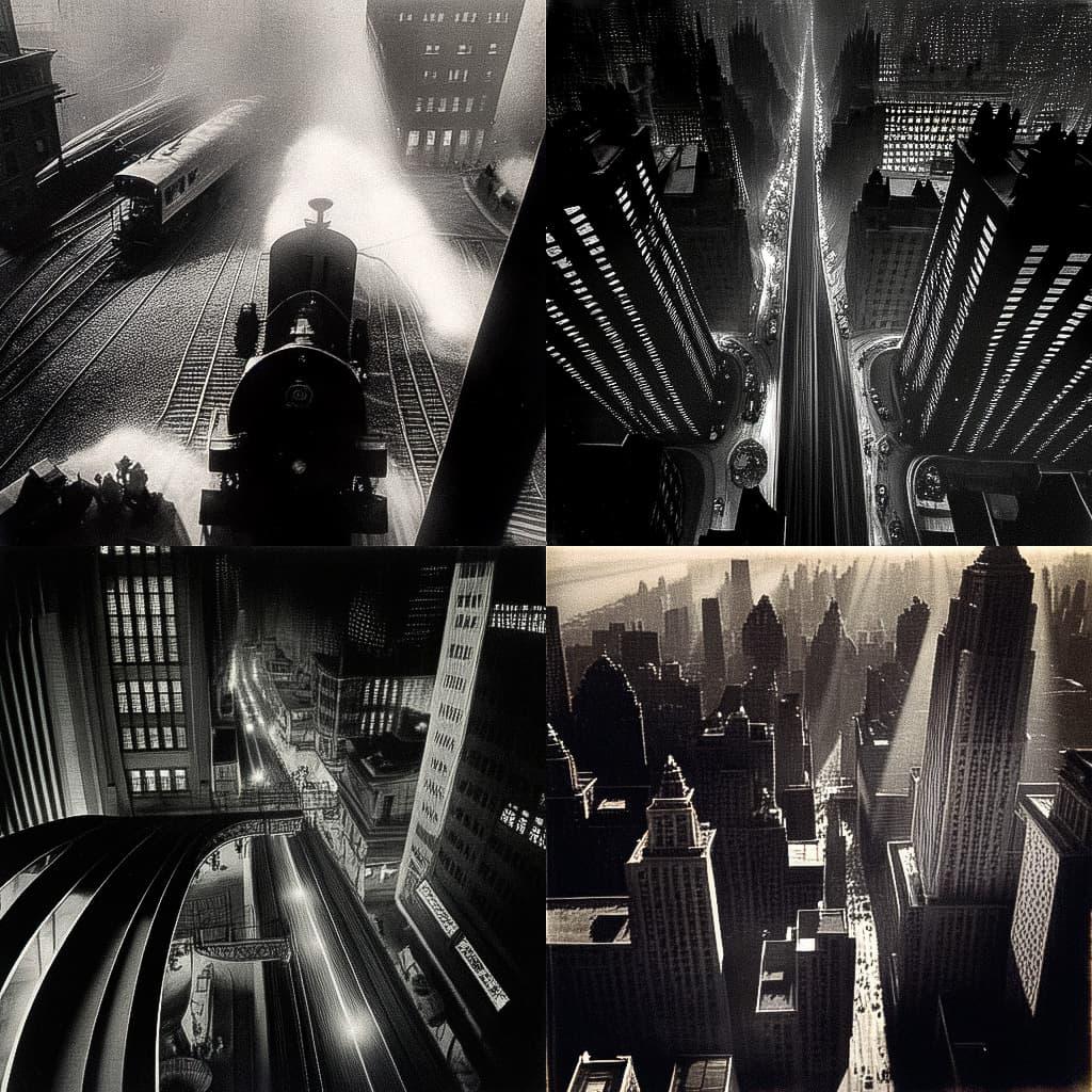 Margaret Bourke-White style, Midjourney Niji 5, render 1 of 4