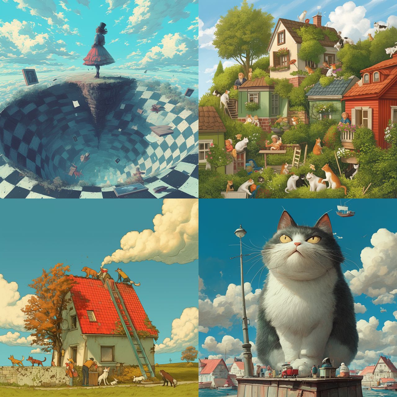 Marian Kamensky style, Midjourney Niji 6, render 1 of 4